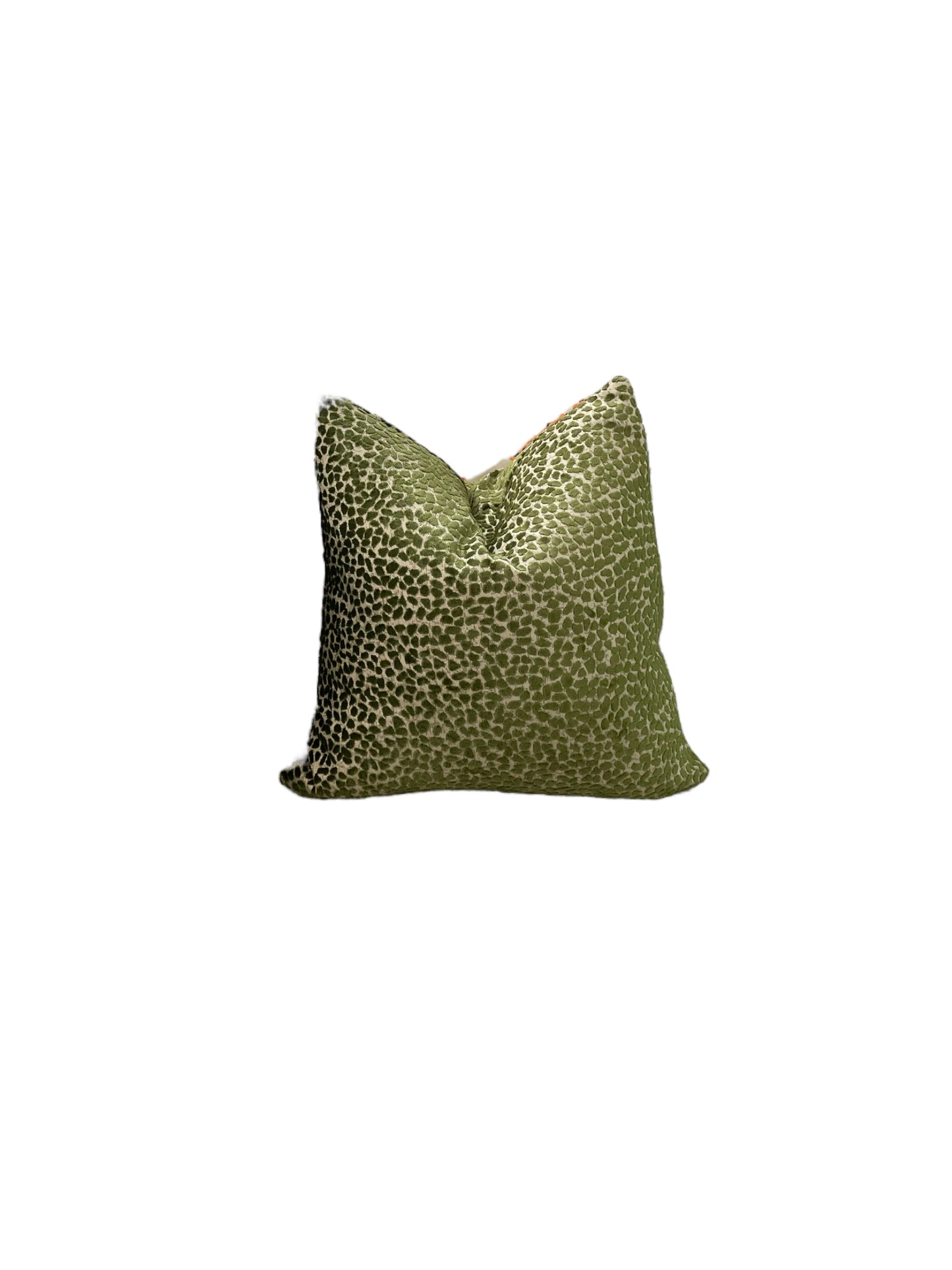 Green Dot Throw Pillow