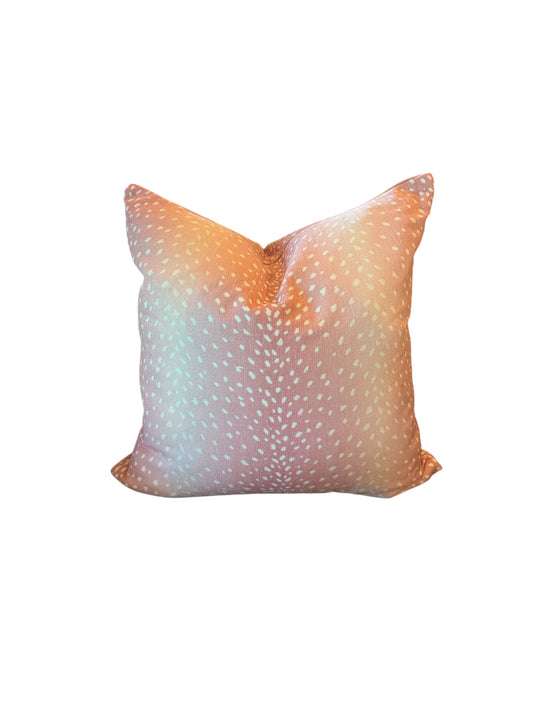 Pink Antelope Throw Pillow
