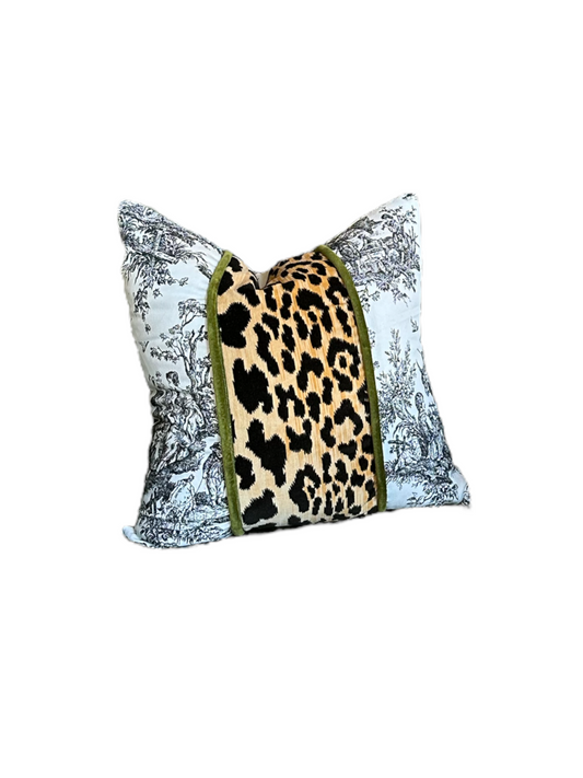 Cheetah Toile Throw Pillows